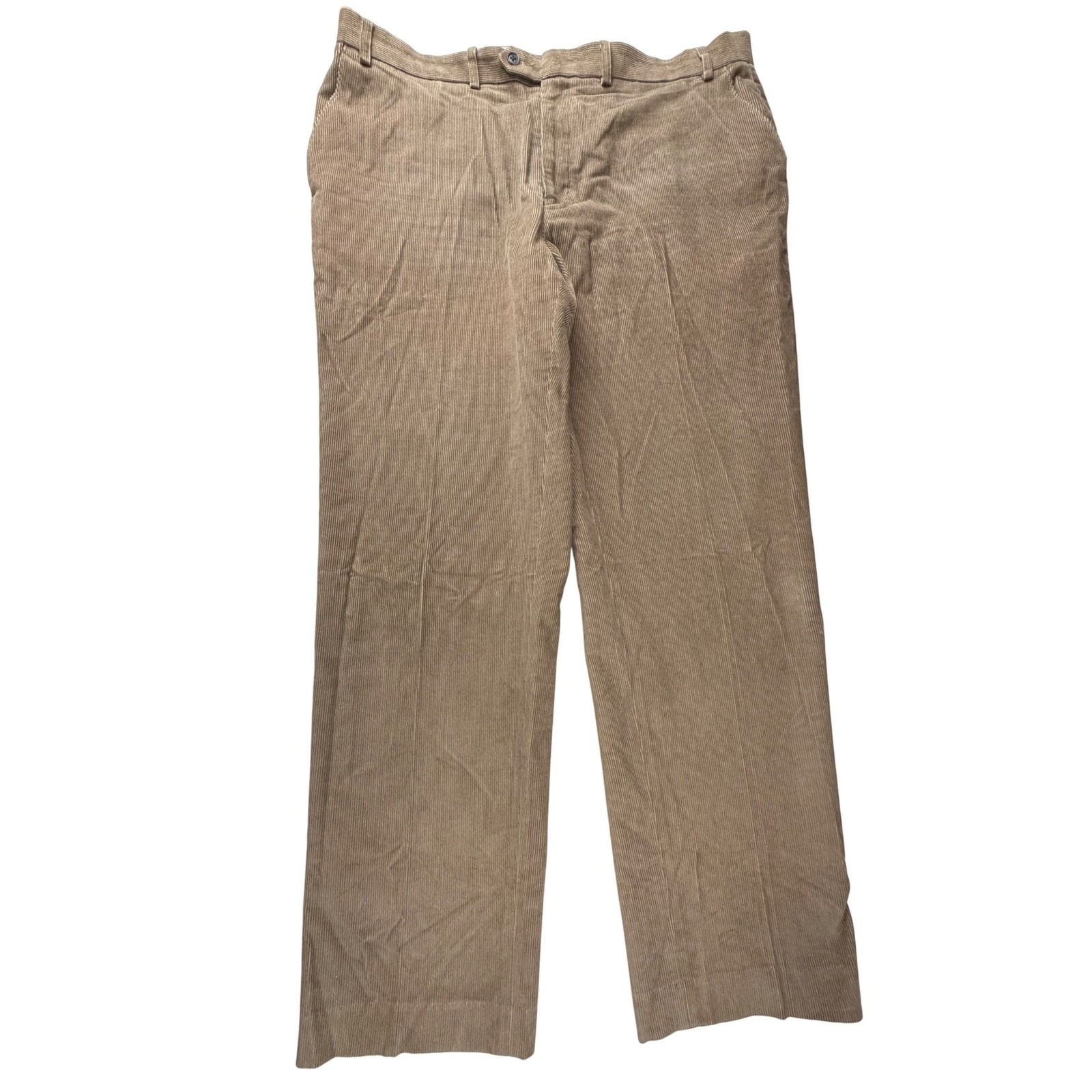 Lauren Ralph Lauren Mens Tan Corduroy Pants 40w X 32l Cotton Trousers Brown